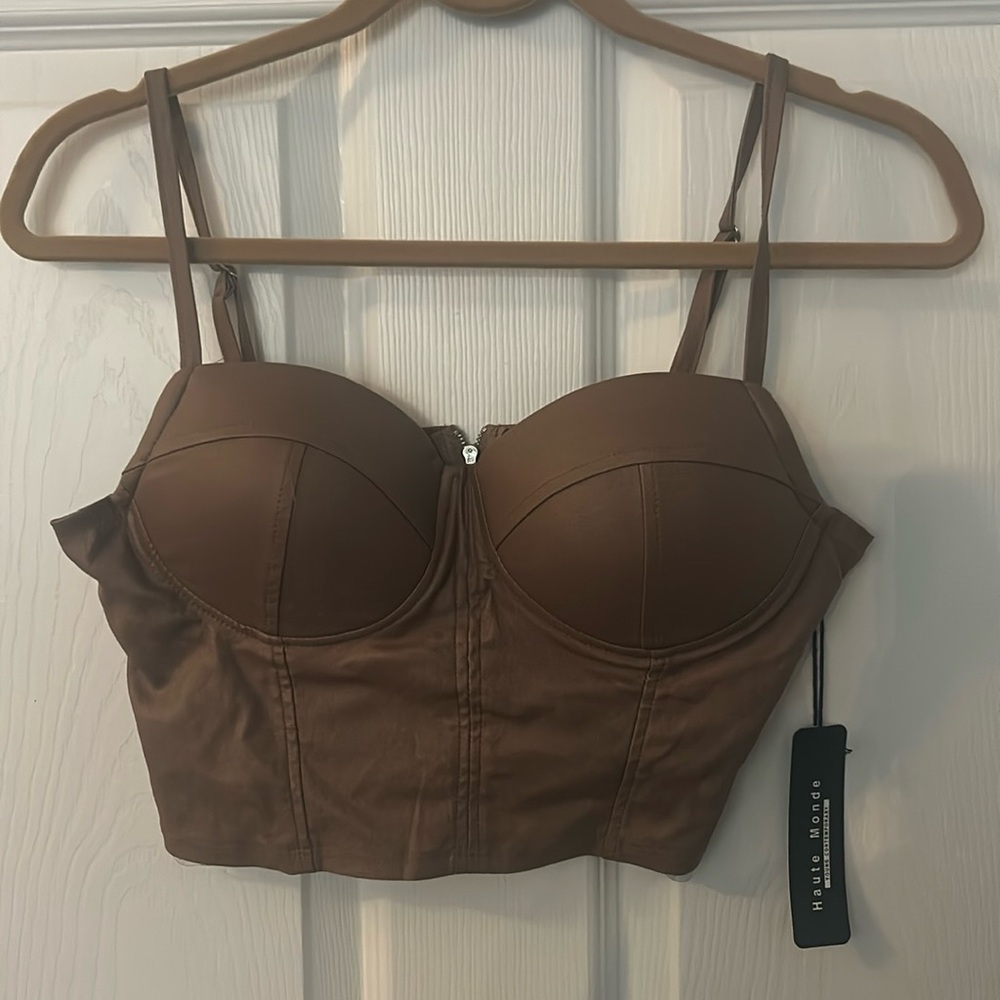 Structured Crop Corset Top